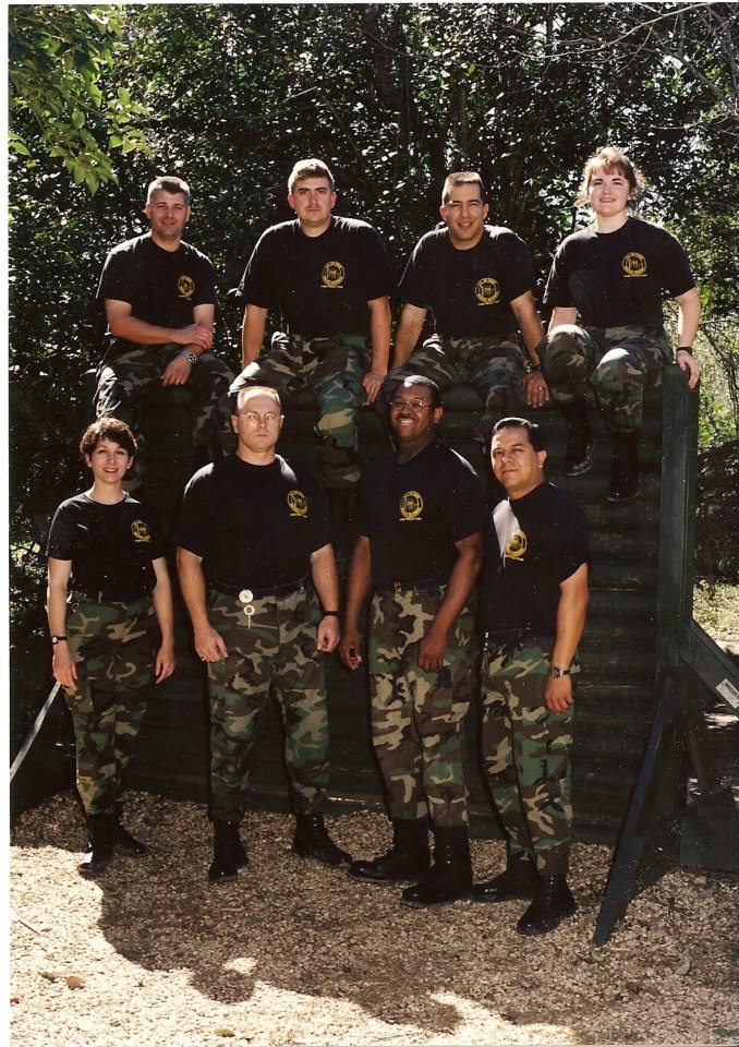 lisa and her air force cadre in 1998