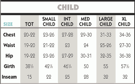 child measuring guide